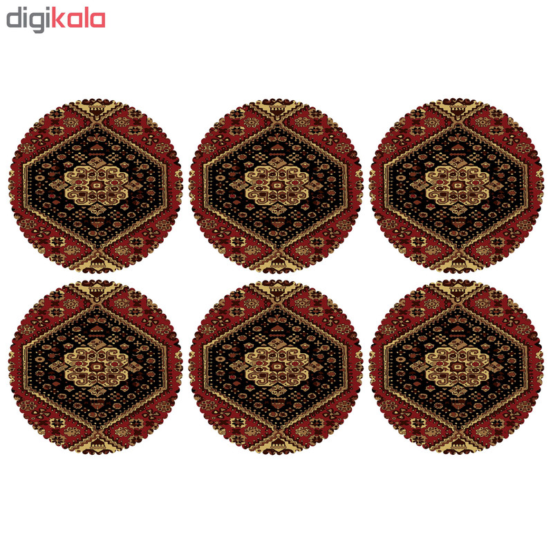 زیر لیوانی مدل C2-42456 بسته 6 عددی زیر لیوانی مدل C2-42456 بسته 6 عددی