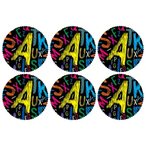 C2-42502 Glass coaster pack of 6