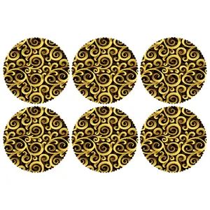 C2-42511 Glass coaster pack of 6