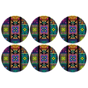 C2-42526 Glass coaster pack of 6
