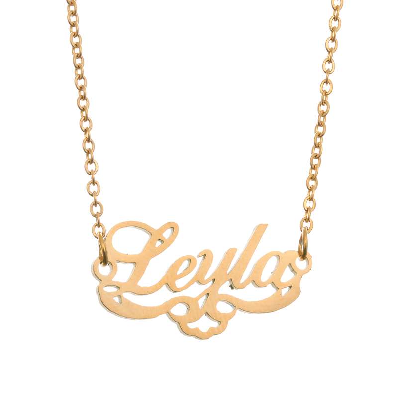 گردنبند طرح اسم لیلا کد GA1114 گردنبند طرح اسم لیلا کد GA1114