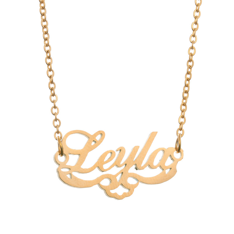 گردنبند طرح اسم لیلا کد GA1114 گردنبند طرح اسم لیلا کد GA1114