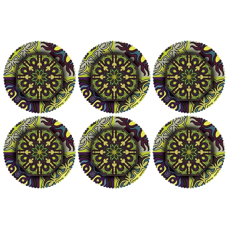 زیر لیوانی مدل C2-42530 بسته 6 عددی