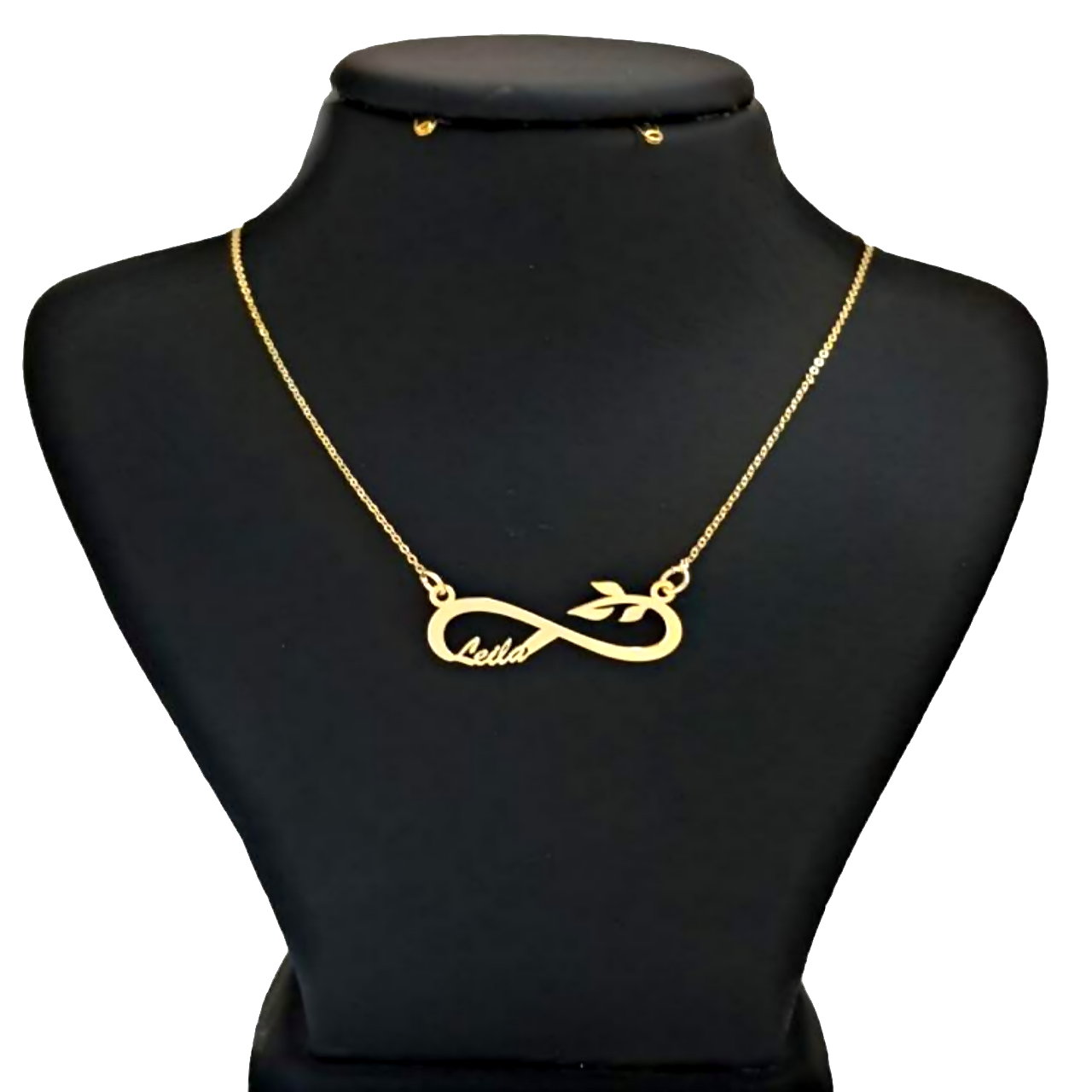 گردنبند طلا 18 عیار زنانه آمانژ طرح اسم لیلا کد D2145