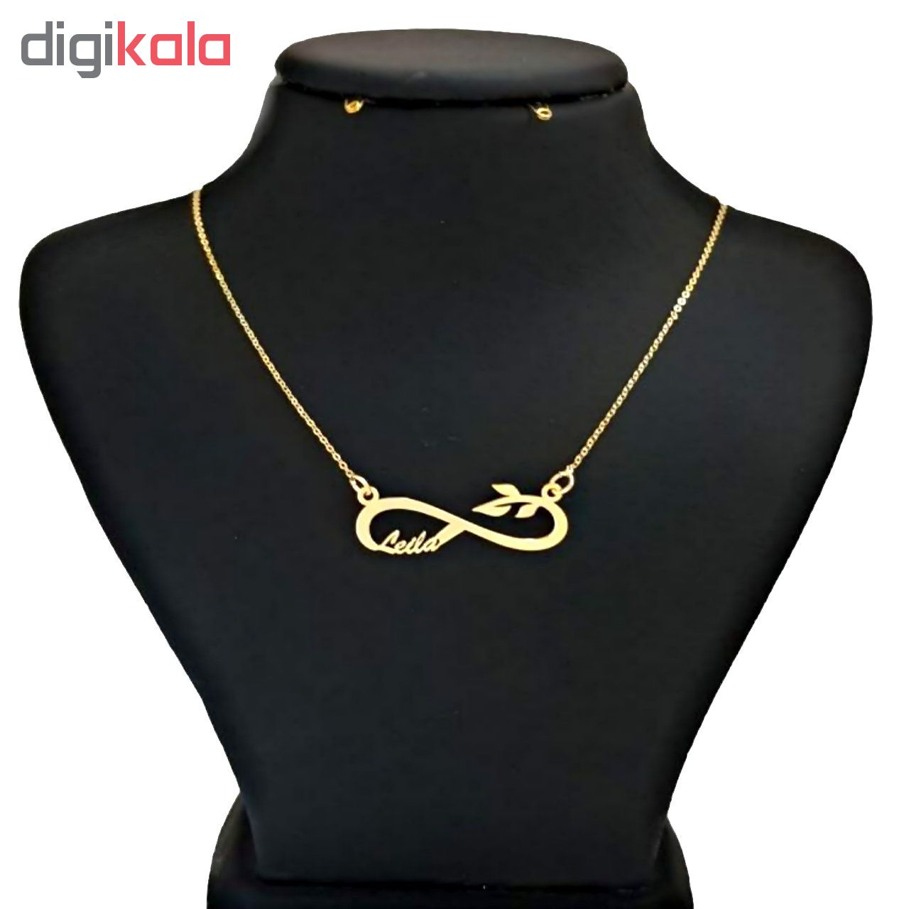 گردنبند طلا 18 عیار زنانه آمانژ طرح اسم لیلا کد D2145