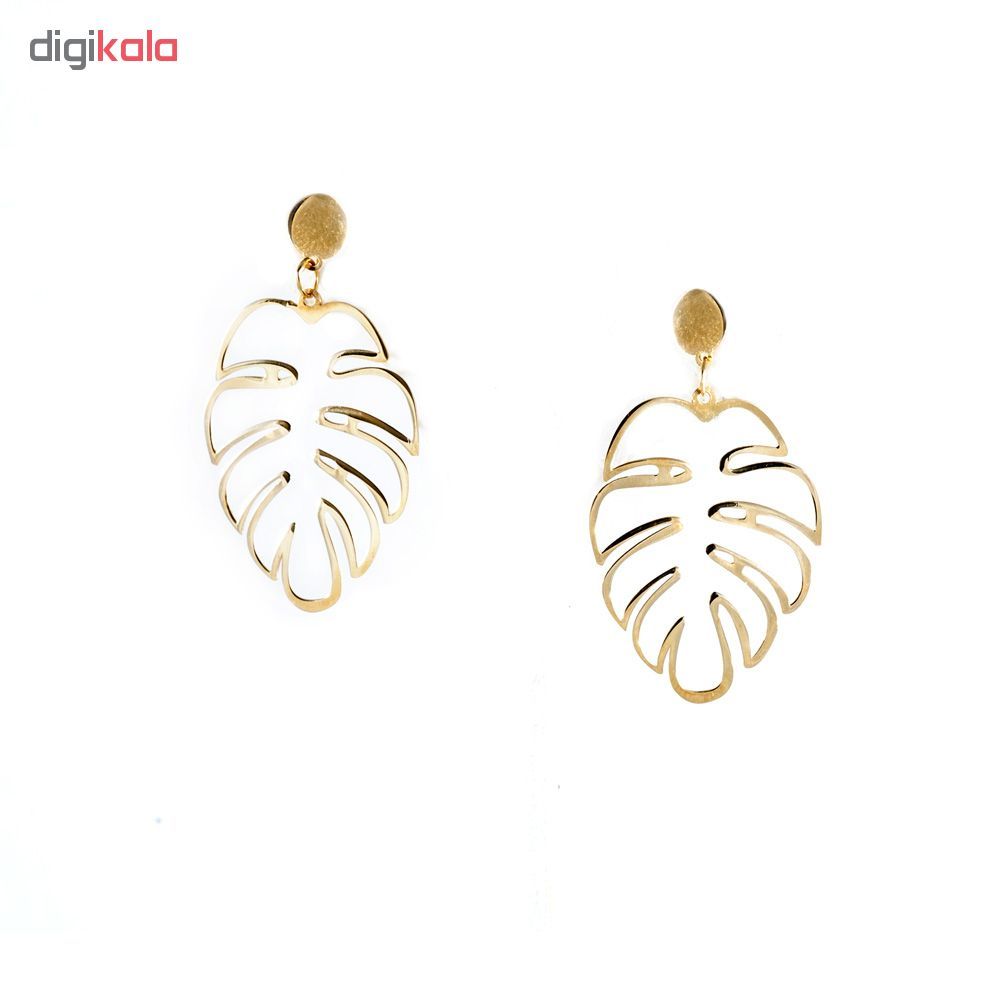 گوشواره طلا 18 عیار زنانه زیبا زر کد 38738 -  - 3