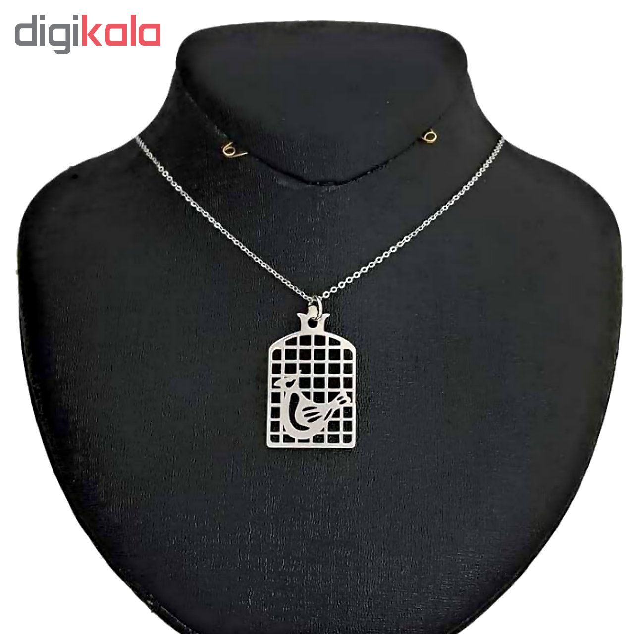 گردنبند طلا 18 عیار زنانه آمانژ طرح مرغ آمین کد D2151