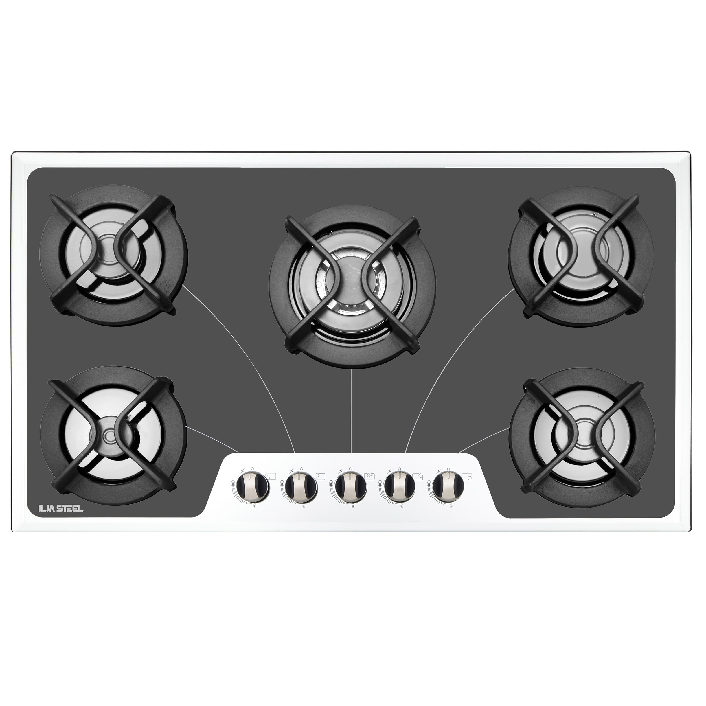 اجاق گاز صفحه ای ایلیا استیل مدل G508 