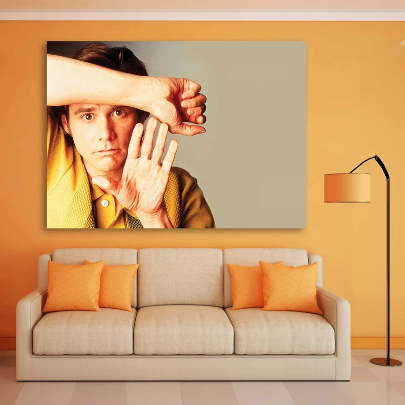 تابلو شاسی طرح جیم کری مدل Artist 0360