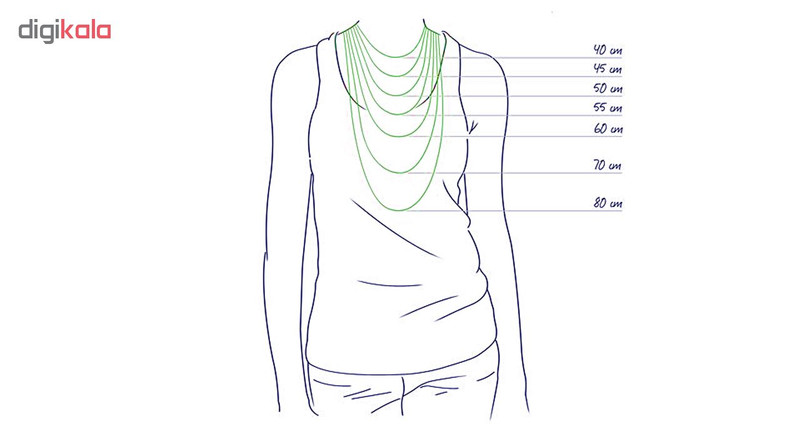 نیم ست نقره زنانه بلو استون کد 3981007