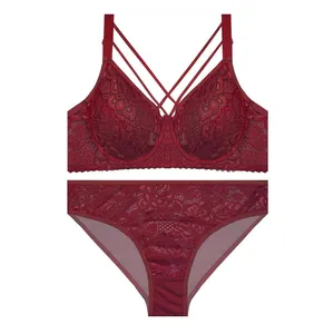 ست شورت و سوتین زنانه آنی لوکس مدل گیپور هارنس دوبل کد 19564