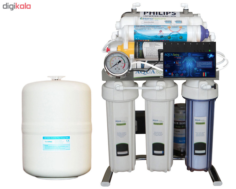 دستگاه تصفیه کننده آب آکوآ اسپرینگ مدل CHROME-BXN10