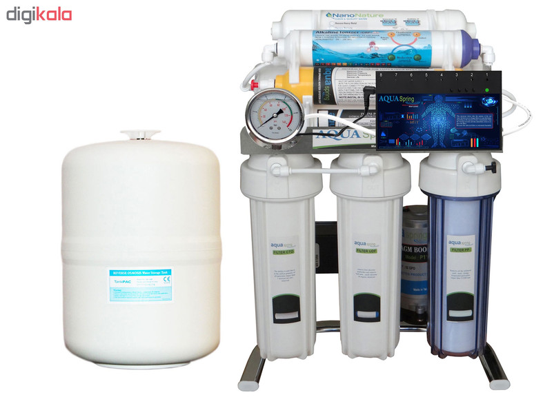 دستگاه تصفیه کننده آب آکوآ اسپرینگ مدل CHROME-BAS10