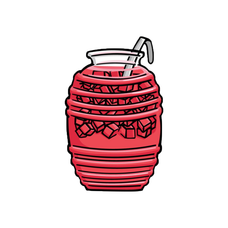 استیکر تزئینی موبایل طرح نوشیدنی کد 349