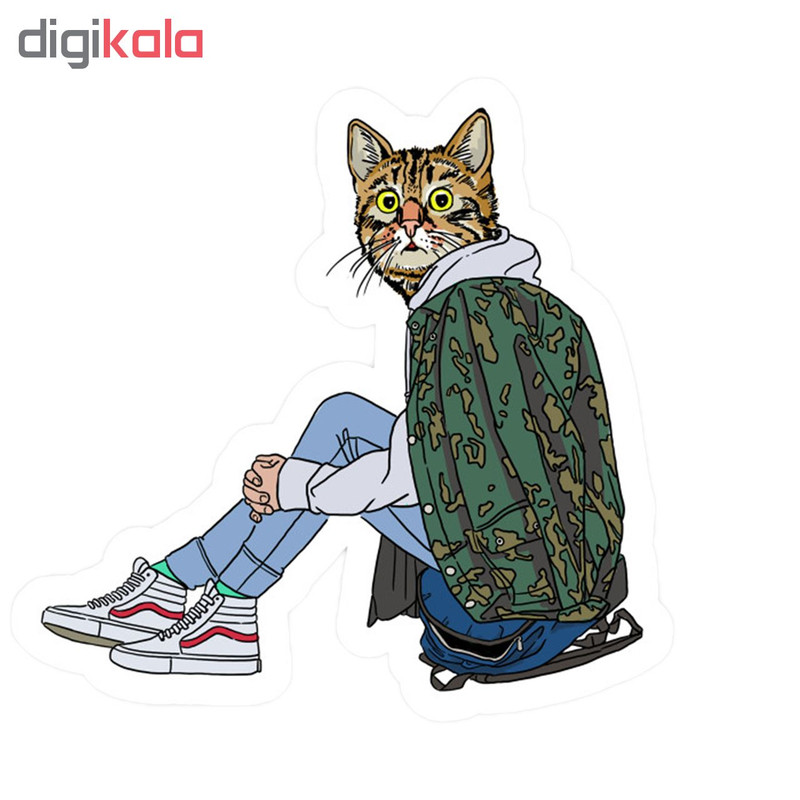 استیکر تزئینی موبایل طرح گربه کد 467