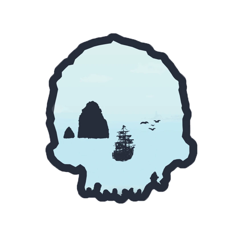 استیکر لپ تاپ طرح اسکلت کد 410