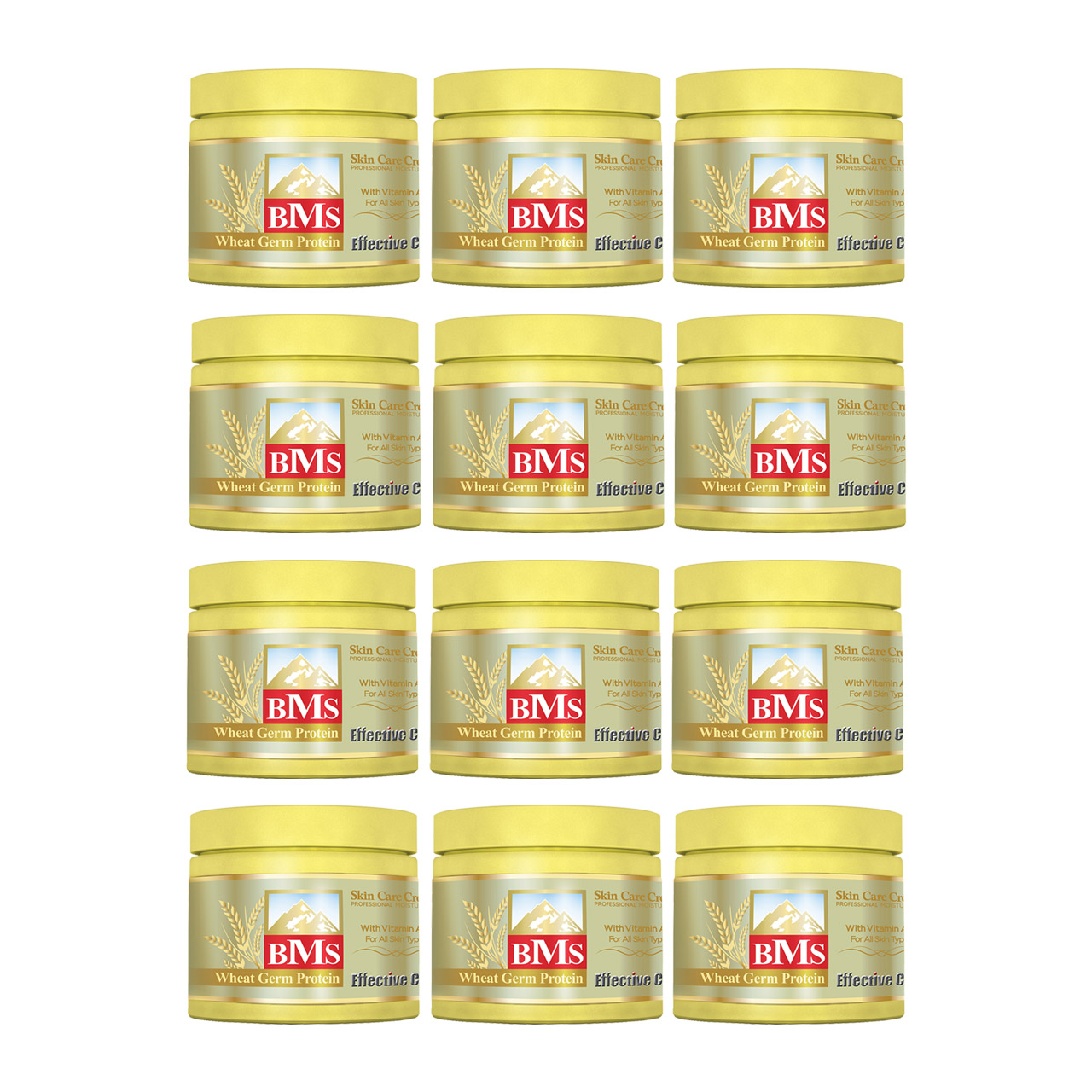 کرم مرطوب کننده بی ام اس مدل Germ حجم 200 میلی لیتر مجموعه 12 عددی