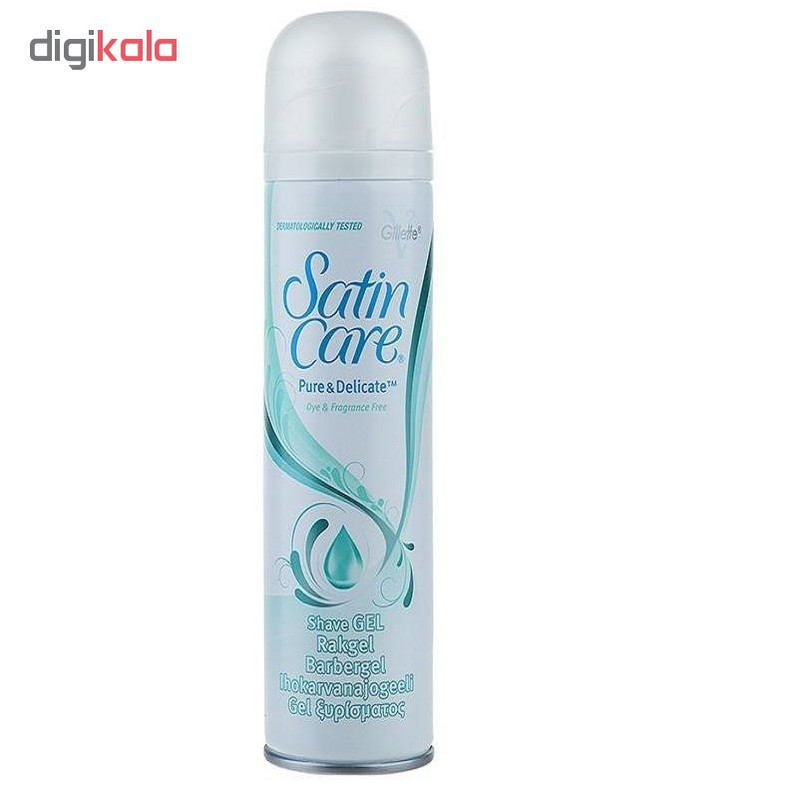 ژل اصلاح زنانه ژیلت سری Satin Care حجم 200 میلی لیتر