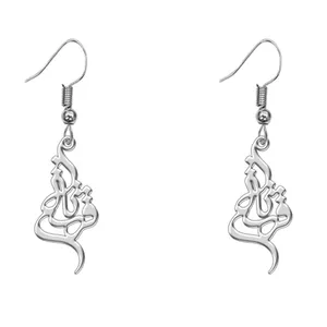 گوشواره نقره زنانه ترمه 1 طرح فرشته کد L408