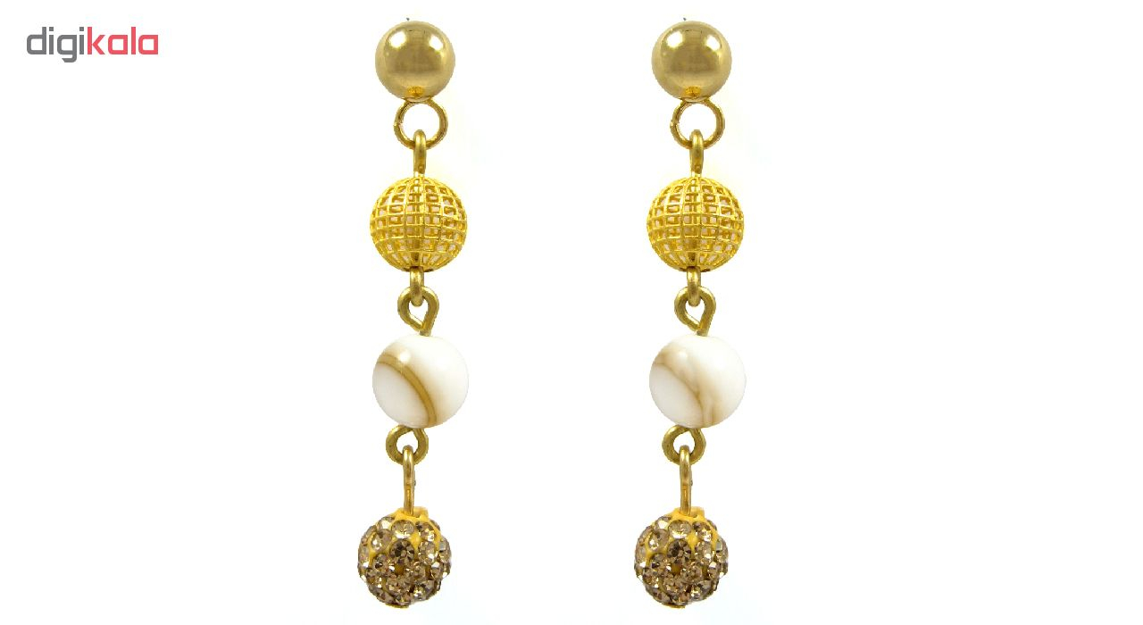 گوشواره طلا 18 عیار زنانه مانچو مدل efg008