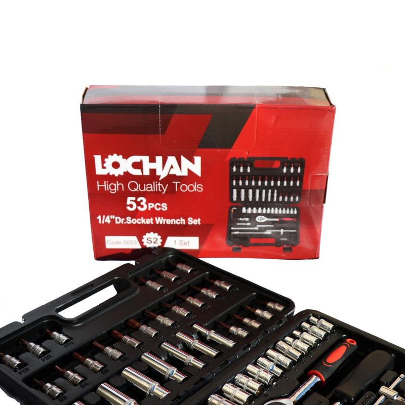 مجموعه 53 عددی آچار و سری بکس و پیچ گوشتی لوچان مدل 5053