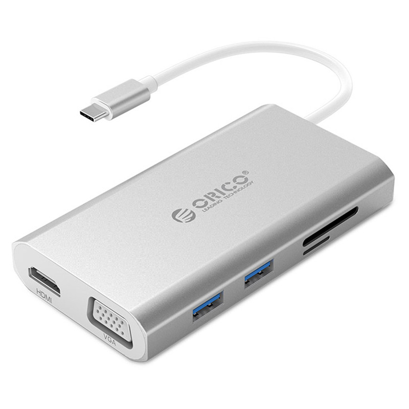 هاب 8 پورت USB-C اوریکو مدل  ADS3