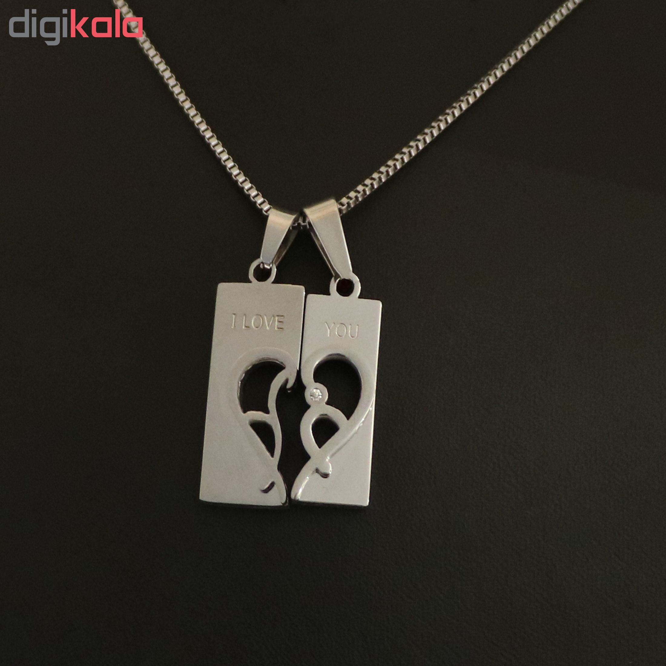گردنبند کد ol7531  مجموعه دو عددی