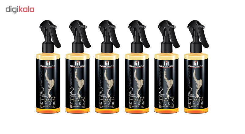 اسپری مو پلی هات مومنت مدل Argan oil حجم 280 میلی لیتر مجموعه 6 عددی اسپری مو پلی هات مومنت مدل Argan oil حجم 280 میلی لیتر مجموعه 6 عددی