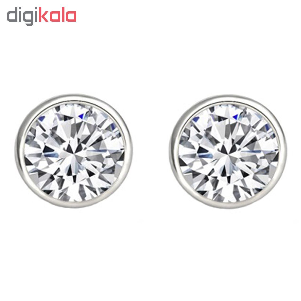 گوشواره نقره اقلیمه کد EN302 -  - 2