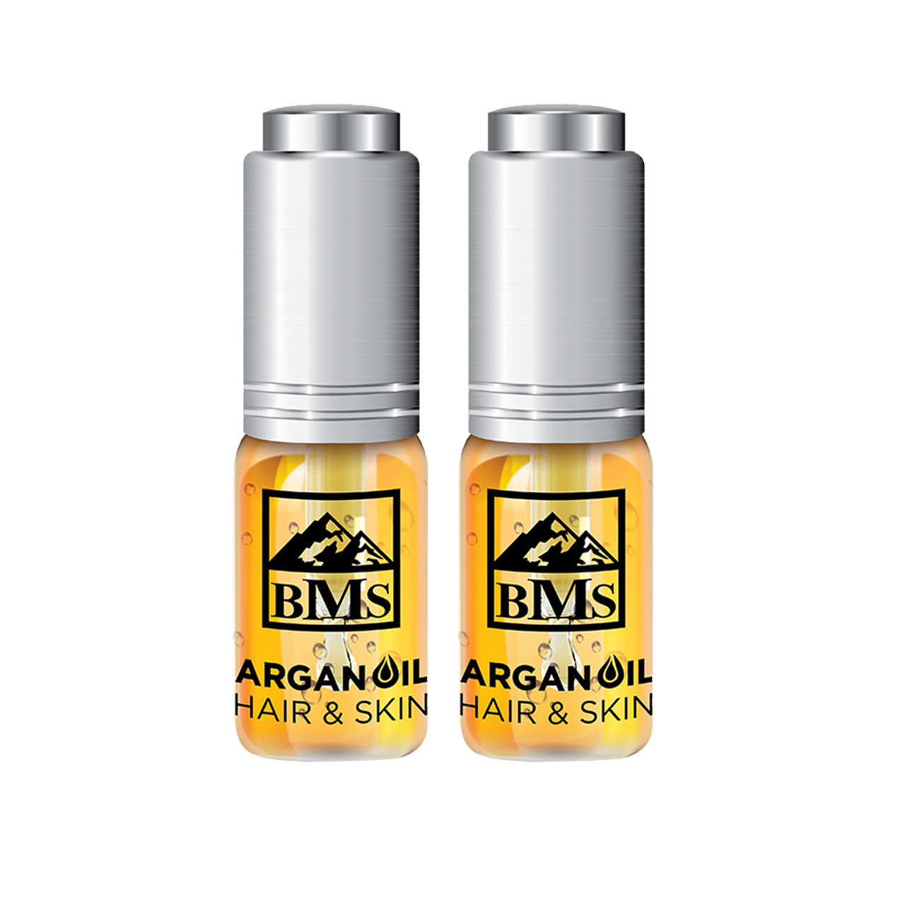 روغن پوست و مو بی ام اس مدل Argan حجم 10 میلی لیتر مجموعه 2 عددی