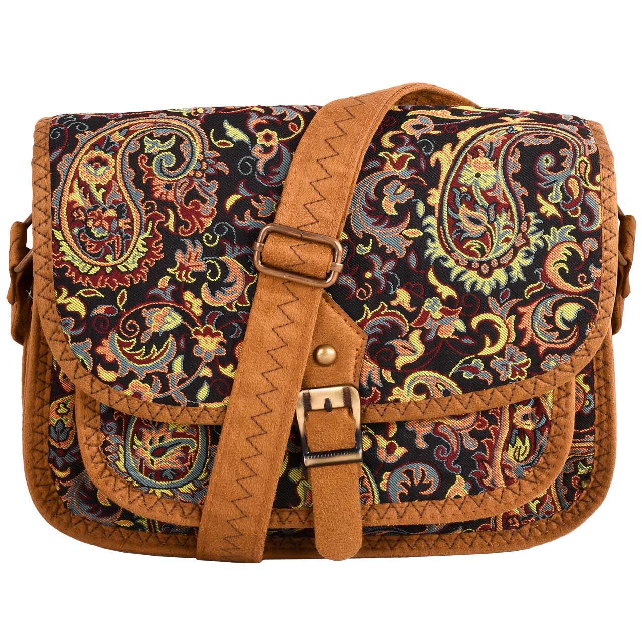 کیف رو دوشی ترمه طرح نگار مدل 00-64