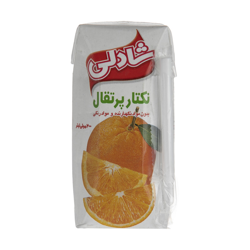 نکتار پرتقال شادلی مقدار 200 میلی لیتر