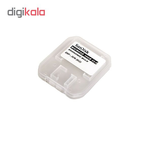 کارت حافظه‌ microSDXC سندیسک مدل economic کلاس 4 استاندارد UHS-I سرعت 8MBps ظرفیت 16 گیگابایت