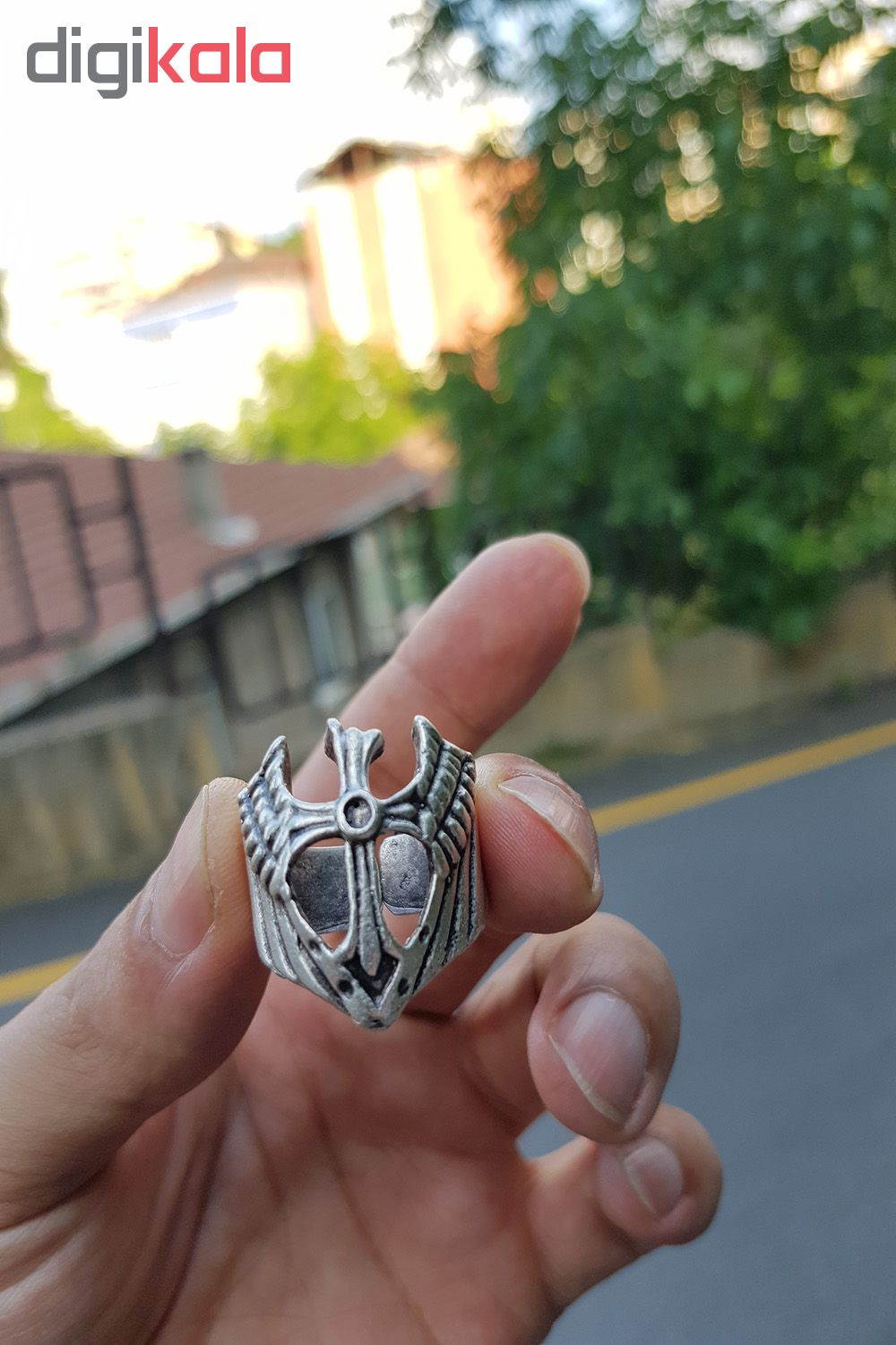 انگشتر مردانه طرح صلیب مدل a11m