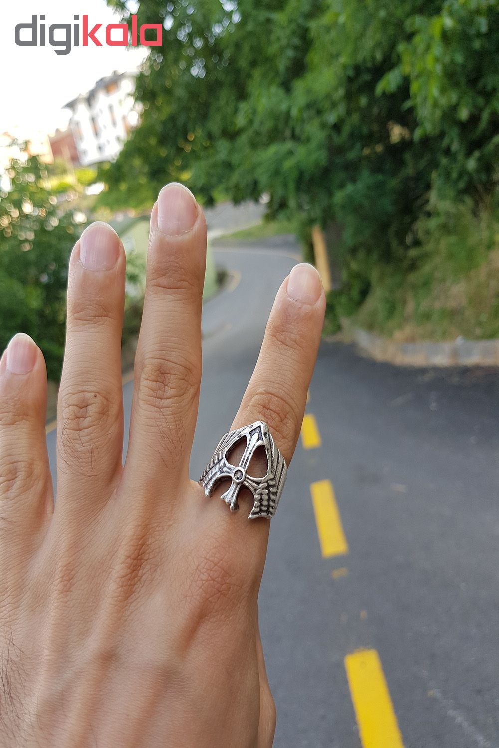 انگشتر مردانه طرح صلیب مدل a11m