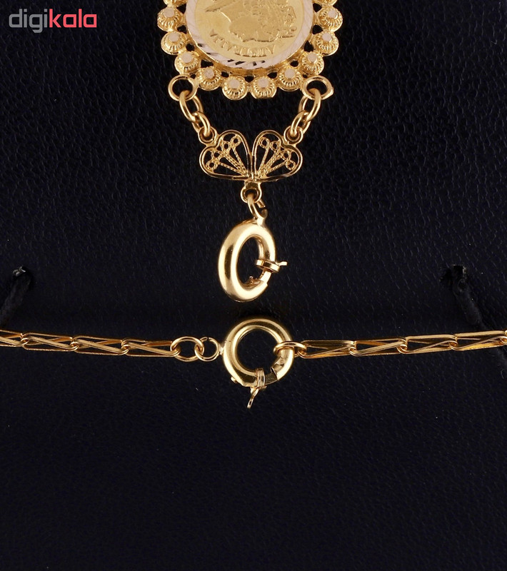 نیم ست طلا 18 عیار زنانه گوی گالری کد G351