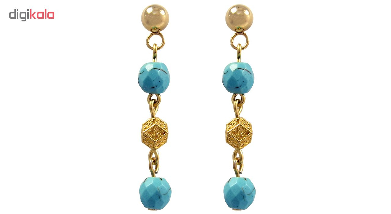 گوشواره طلا 18 عیار زنانه مانچو مدل efg009