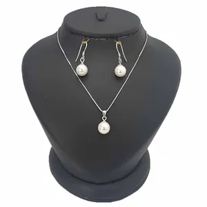 نیم ست نقره زنانه ترمه 1 طرح مروارید کد AR58