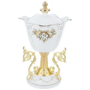 شکلات خوری چینی کد11-1028 آب کاری طلا سایز بزرگ