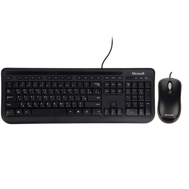 کیبورد و ماوس باسیم مایکروسافت Desktop 400 با حروف فارسی