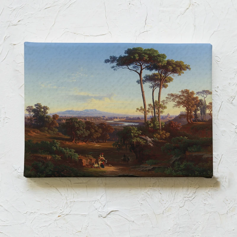 تابلو بوم چاپ سی طرح نمای رم از مونت ماریو کد Canvas008