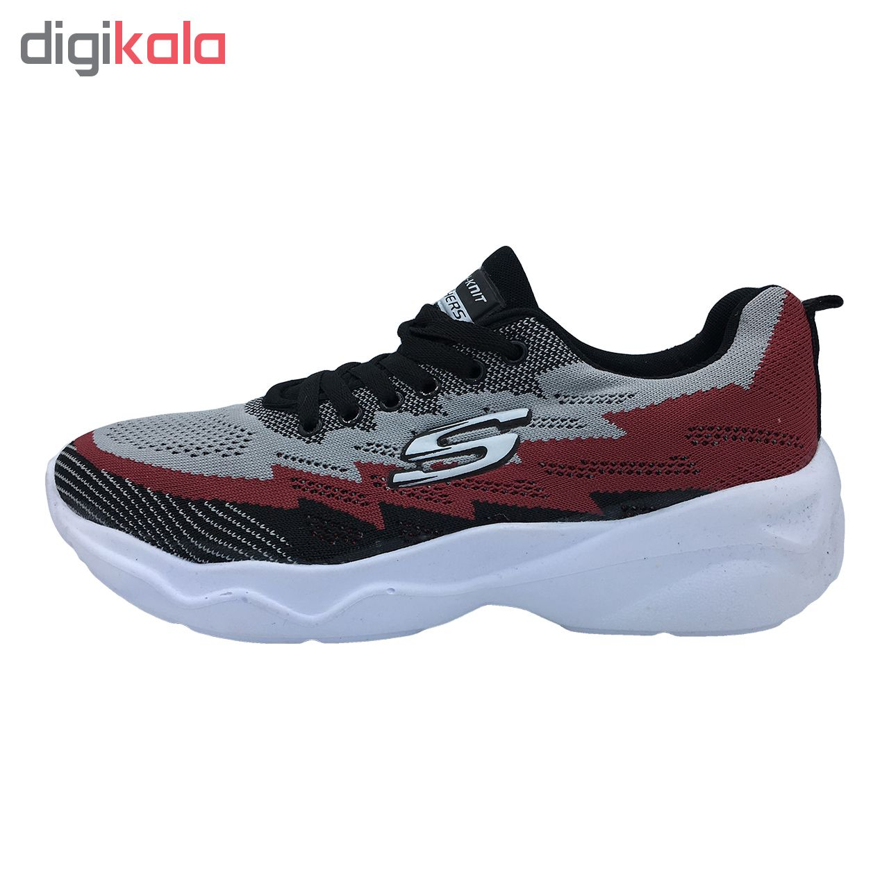 کفش مخصوص پیاده روی مردانه مدل s-j رنگ زرشکی