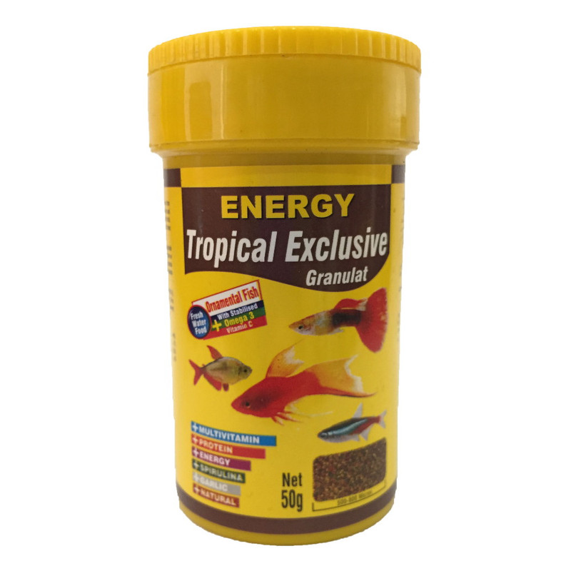 غذا ماهی انرژی مدل Tropical Exclusive Granulat وزن 50 گرم