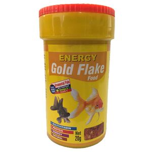 نقد و بررسی غذا ماهی انرژی مدل Gold Flake food وزن 20 گرم توسط خریداران