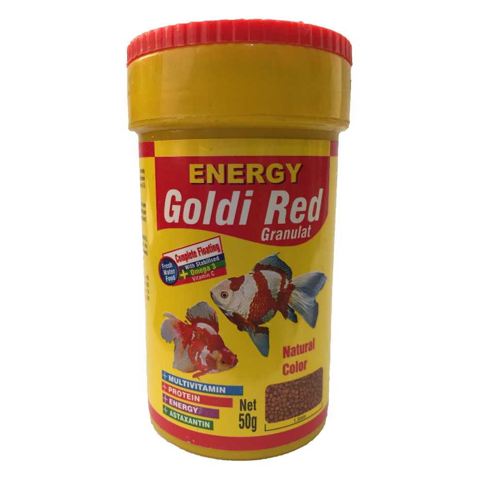 غذا ماهی انرژی مدل Gold red Granulat وزن 50 گرم