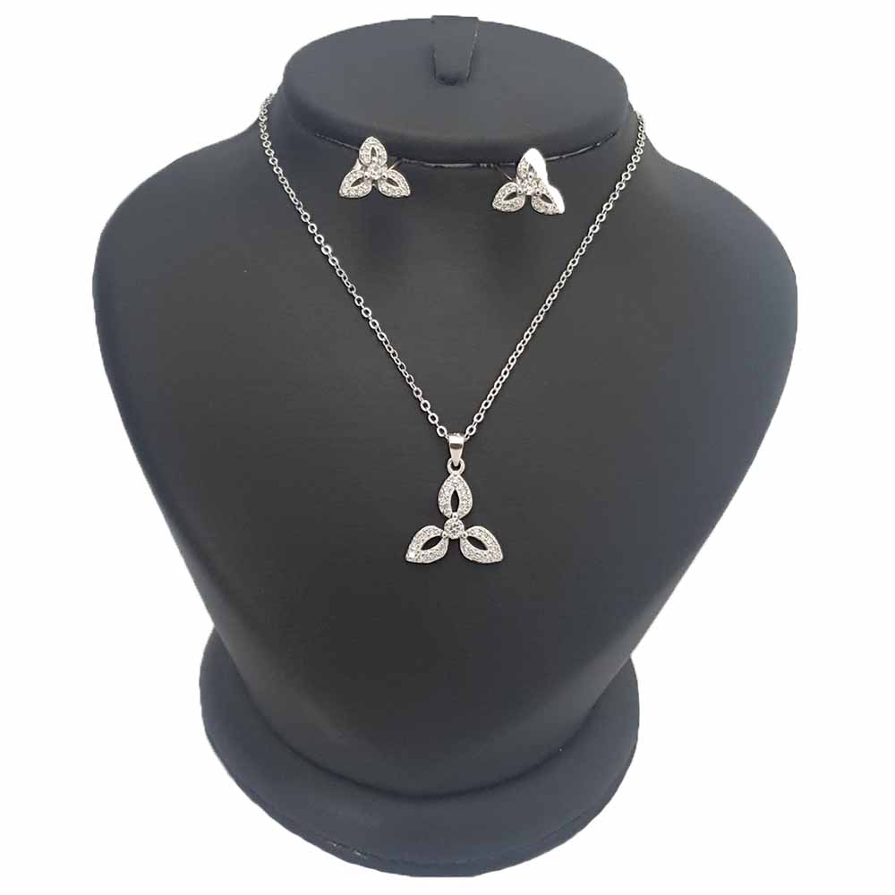 نیم ست نقره زنانه ترمه 1 کد AR81