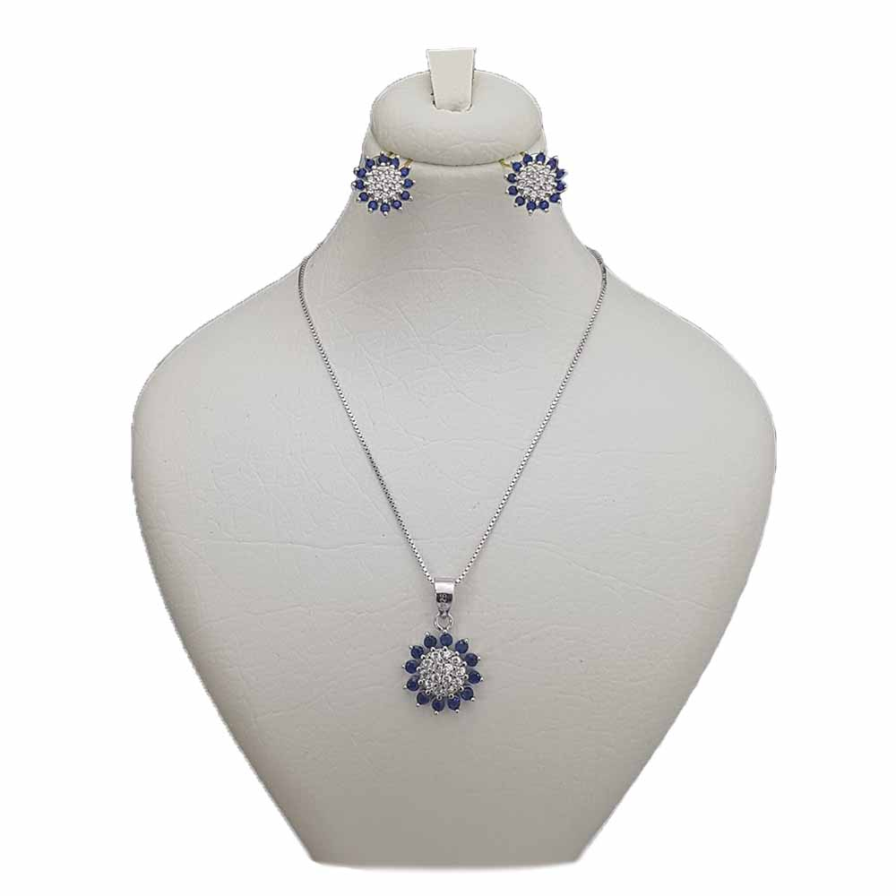 نیم ست نقره زنانه ترمه 1 کد AR90