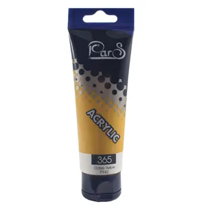 رنگ اکریلیک پارس کد 365 ochre  yellow حجم 75 میلی لیتر