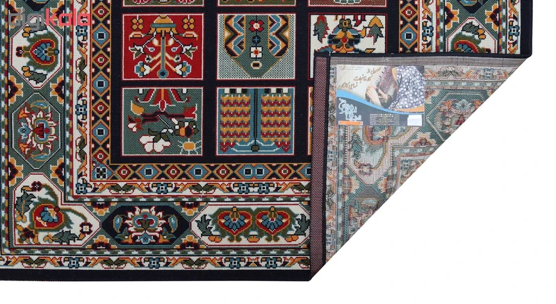 عکس شماره 3 : گلیم ماشینی دنیای فرش طرح خشتی سلطنتی