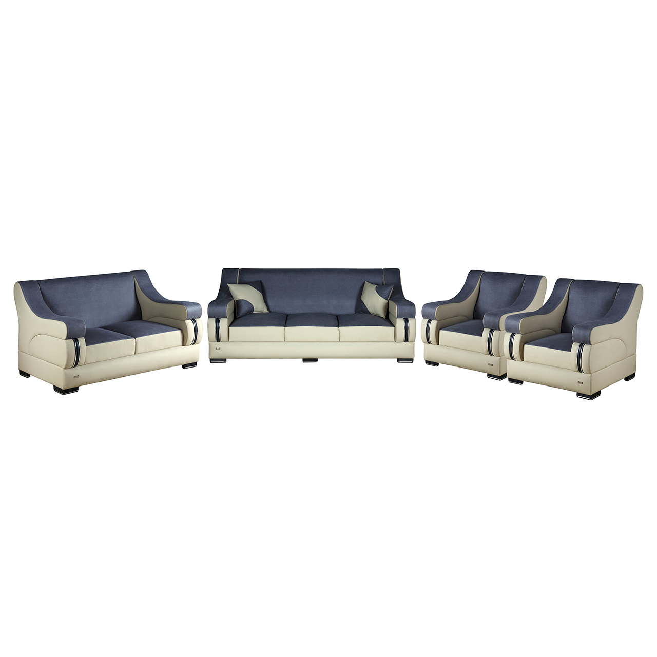 مبل راحتی هفت نفره چشمه نور کد MA-406/CR-DBL